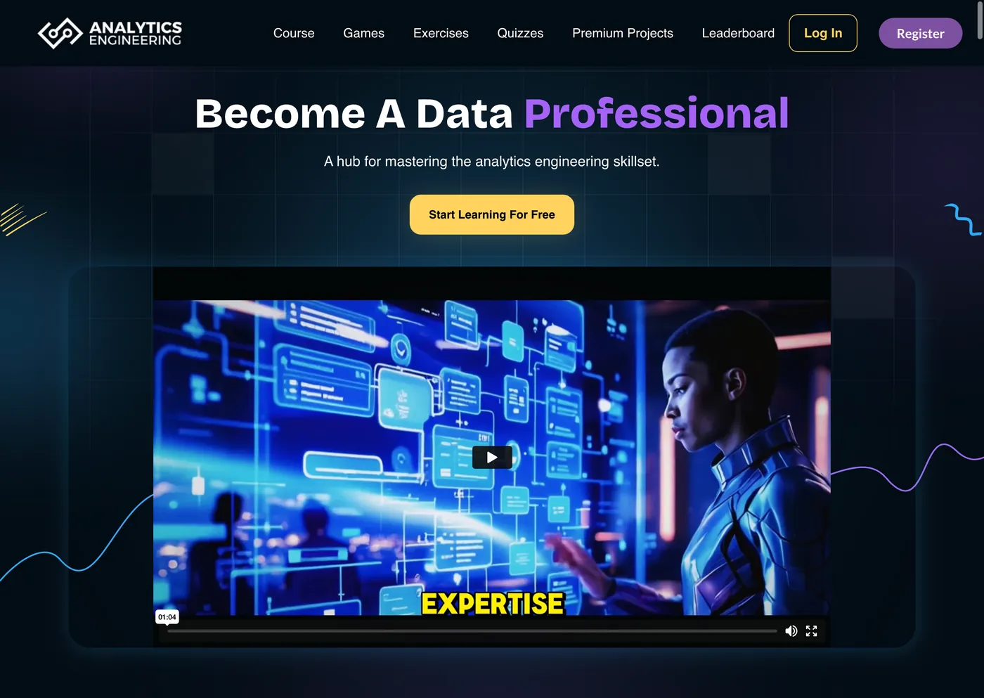 Analytics Engineering website screenshot