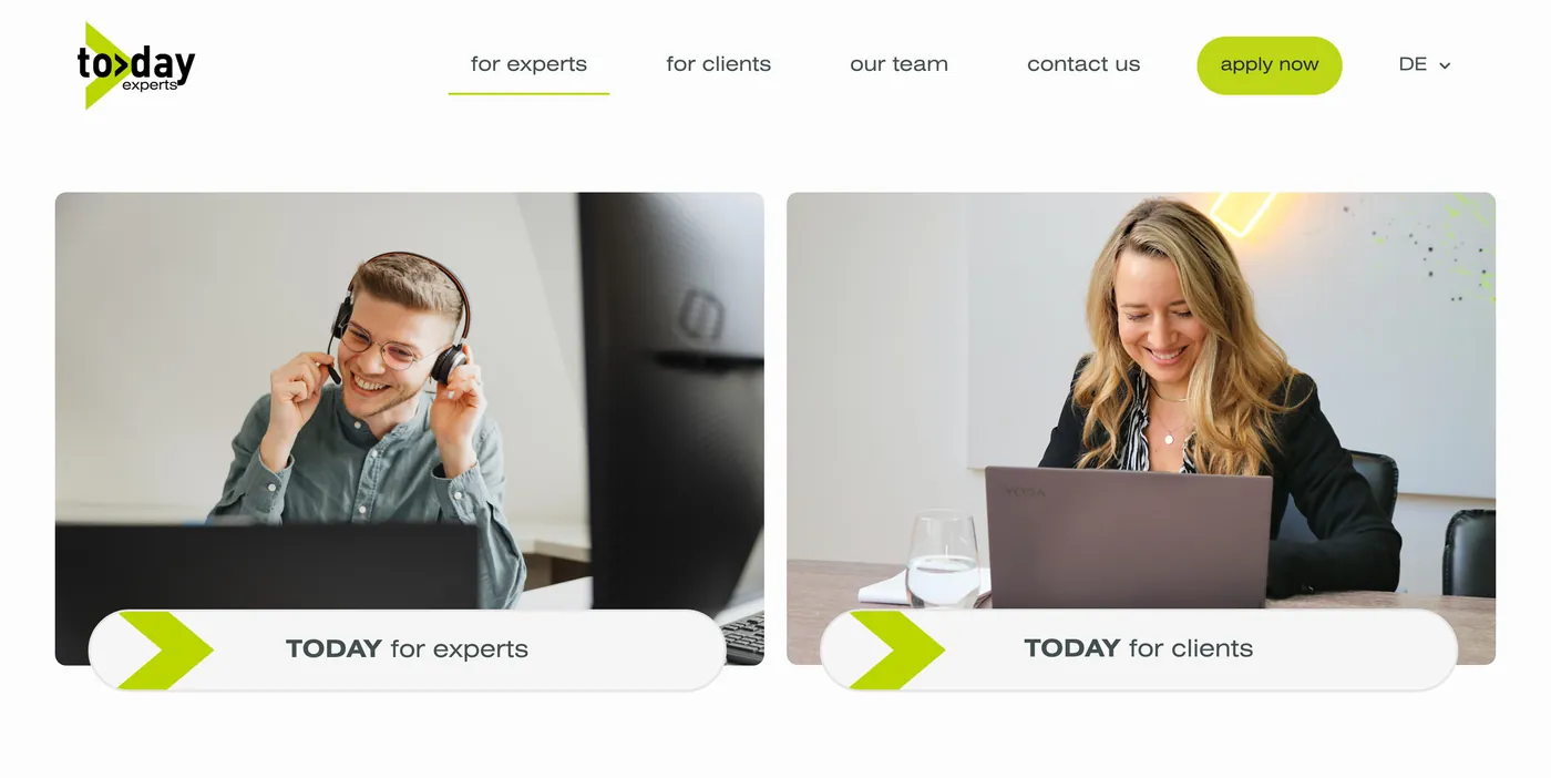 Today Experts website screenshot
